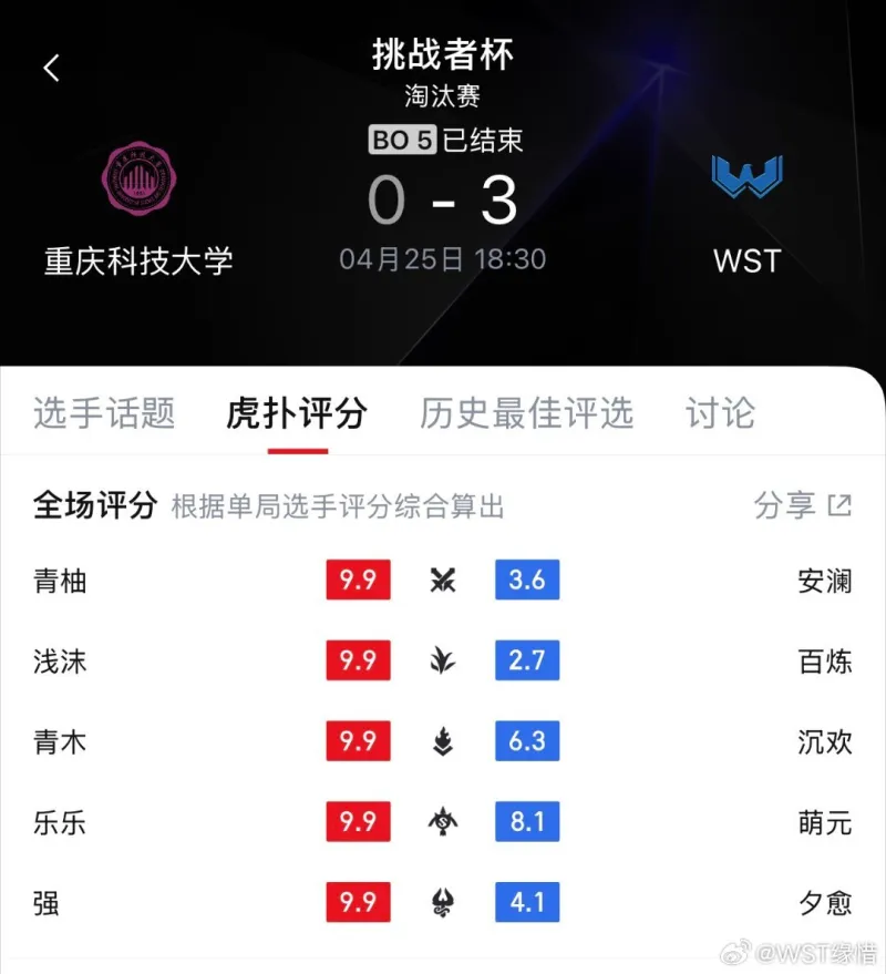 爱游戏官网-WST缘惜发文：百炼想用疾跑鞋拉开速率差，没有不尊重对手